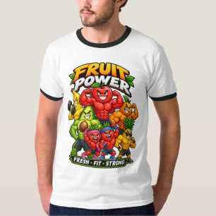T-shirt Fruit Power – Fruits Musclés Fitness Dessin Animé