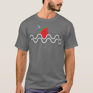 T-shirt Fruit Tropical Fin Requin Kawaii