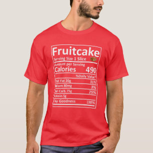 T-shirt Fruitcake Nutrition Aliments Faits Drôle Thanksgiv