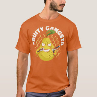 T-shirt Fruité Gangsta Fruit Lover Pear Fruits frais Mafia