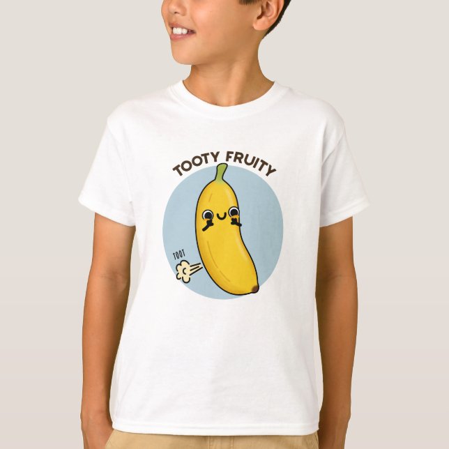 T-shirt Fruité Tooty Funky Banana Fruit Pun (Devant)