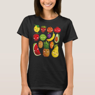 T-shirt Fruits Collage Cute Fruits et Légumes
