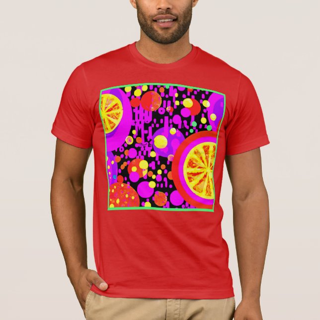 T-shirt Fruits colorés Motif (Devant)