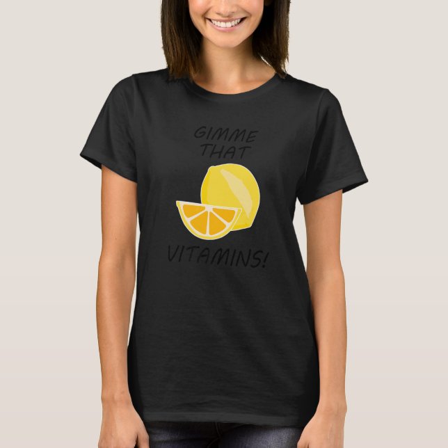 T-shirt Fruits d'agrumes Vitamines Lemonade Fruits (Devant)