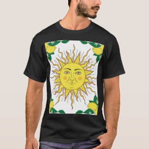 T-shirt Fruits de citron tropicaux, Face Soleil.