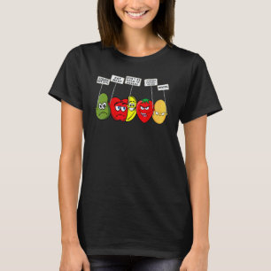 T-shirt Fruits de légumes végétaliens pour protester contr