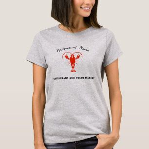 T-shirt Fruits de mer modernes Restaurant & Marché nom écr