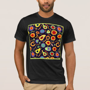 T-shirt Fruits de néon colorés ravissent l'art