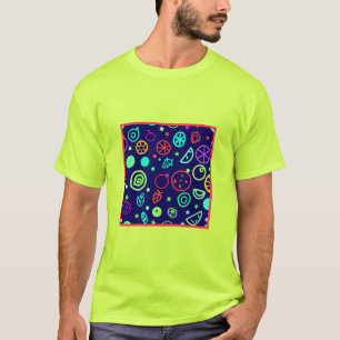 T-shirt Fruits de Neon Couleurs Motifs