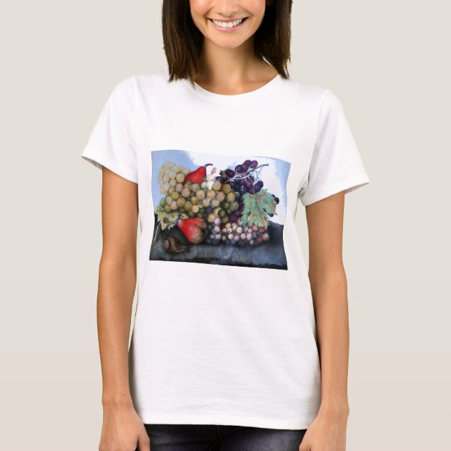 T-SHIRT FRUITS DE SAISON 1 - RAISONS ET PEARS (Devant)