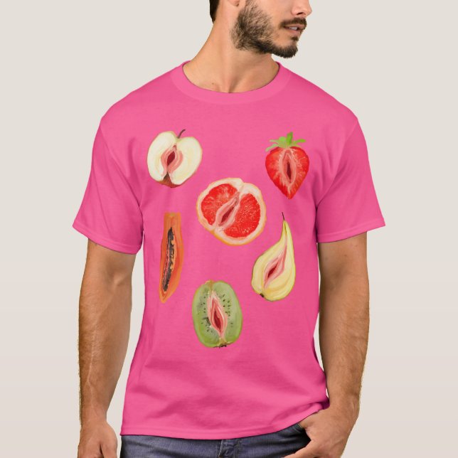 T-shirt Fruits de Vagin Sexy (Devant)