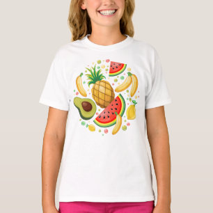 T-shirt Fruits d'été frais Motif