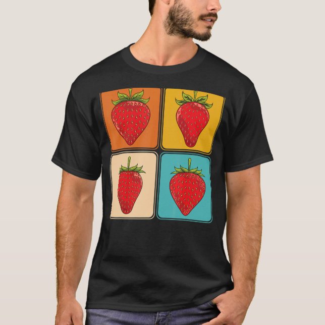 T-shirt Fruits d'été Fruits d'été Fraises de fraises de ba (Devant)
