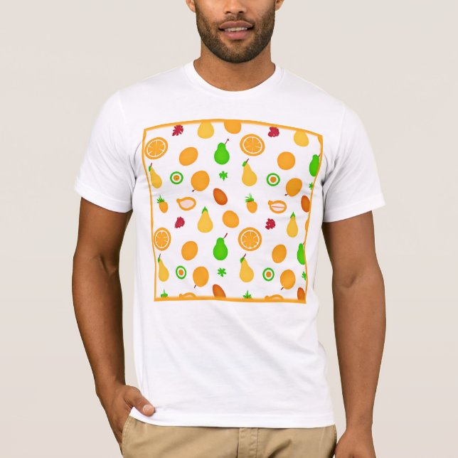 T-shirt Fruits exotiques Conception Motif (Devant)