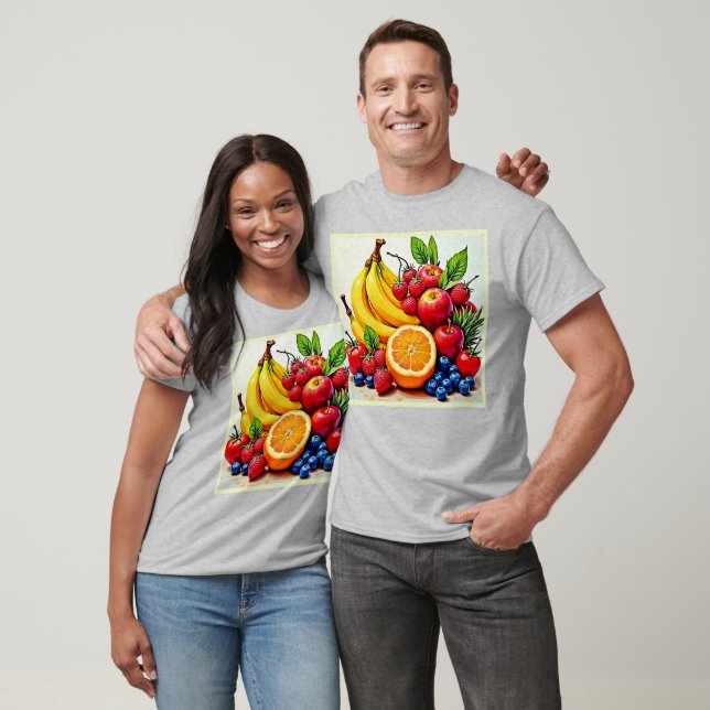 T-shirt Fruits frais vibreux, délice design (Unisexe)