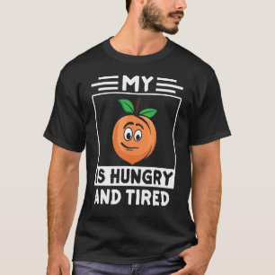 T-shirt Fruits Peachs Imprimer Juste Apricot Peach Hungry