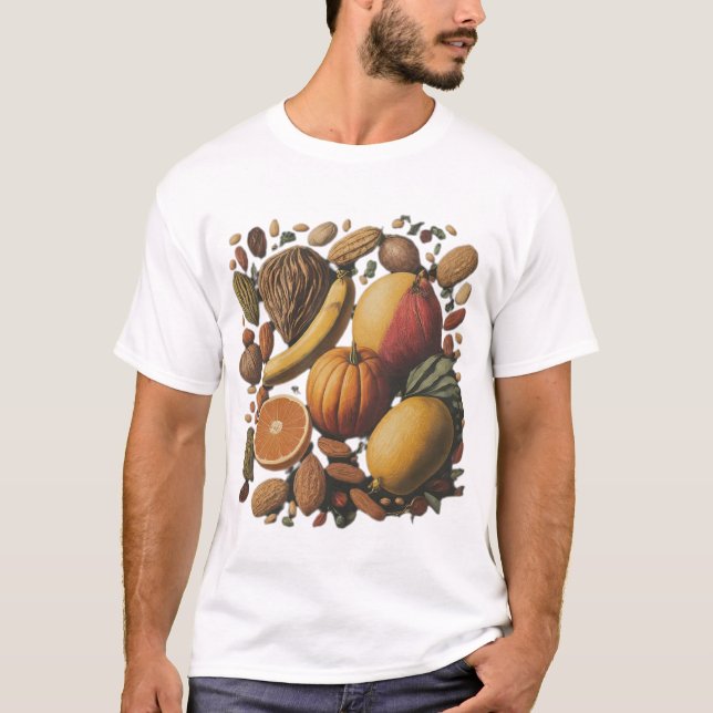 T-shirt Fruits secs Amour - Soins de santé Style de mode (Devant)