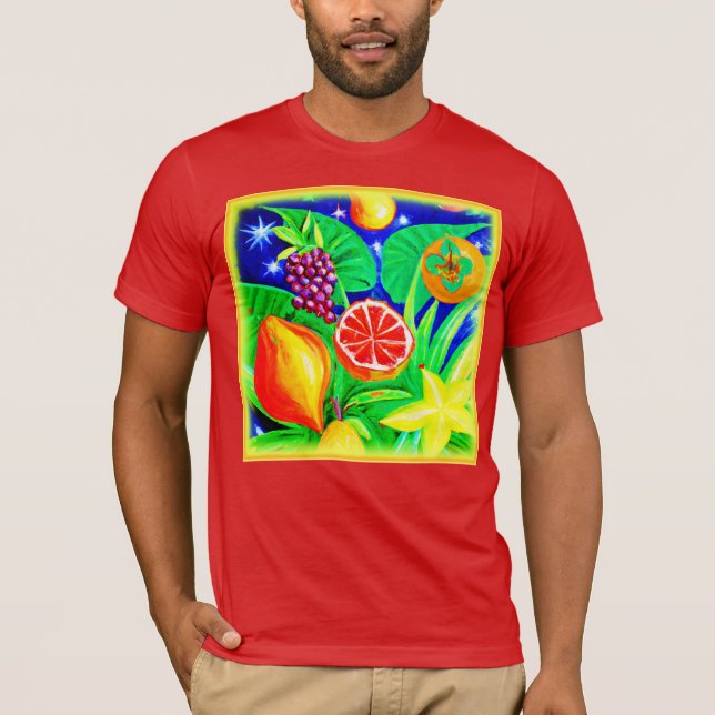 T-shirt Fruits tropicaux dans le ciel. Commandez dès maint (Devant)