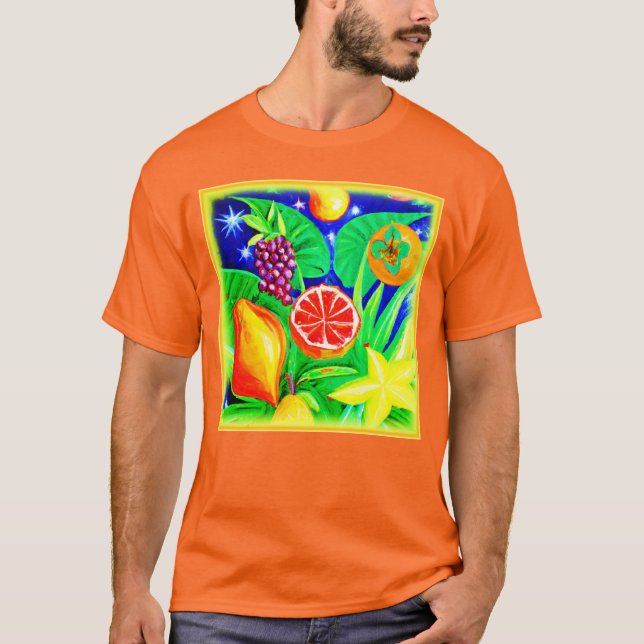 T-shirt Fruits tropicaux dans le ciel. Commandez dès maint (Devant)