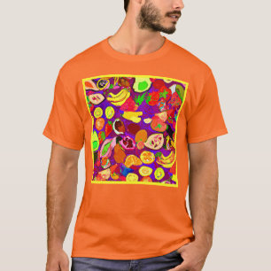 T-shirt Fruits tropicaux Peinture Motif. Acheter Maintenan