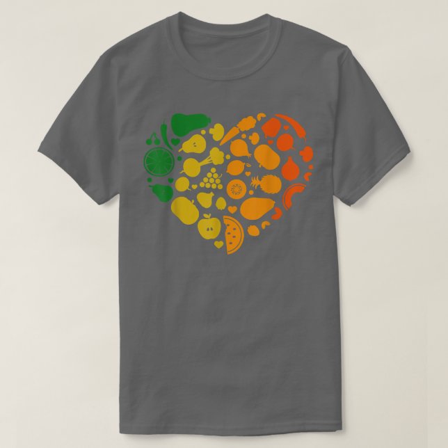T-shirt Fruits végétariens colorés (Design devant)