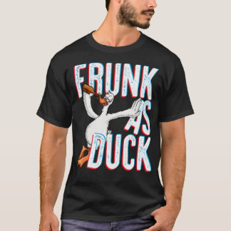 T-shirt Frunk As Duck Funny Boire Alcool noir labrado