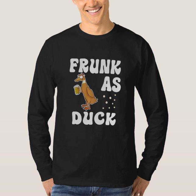 T-shirt Frunk As Duck   Rubber Duck Drinking Meme Humor  2 (Devant)
