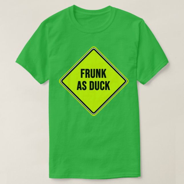 T-shirt Frunk As Duck Yellow Sign (Design devant)