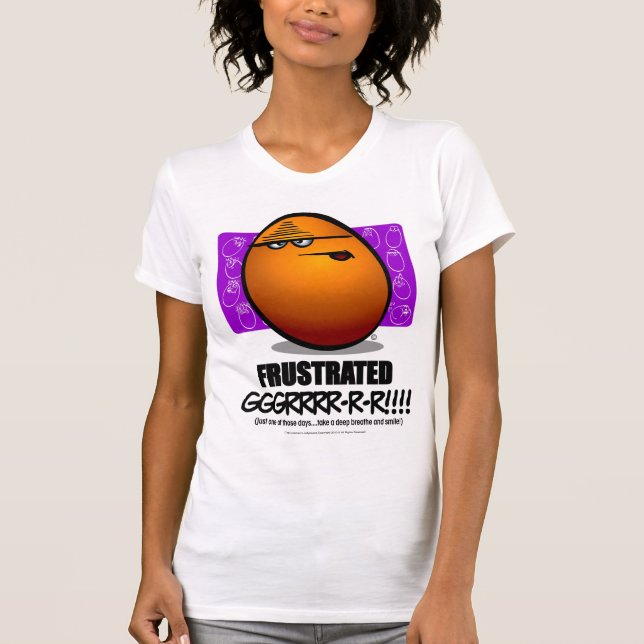 T-shirt FRUSTRANT - orange (Devant)
