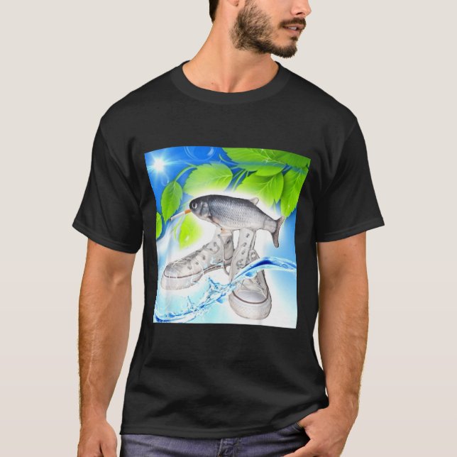 T-shirt Frutiger aero fish  (Devant)