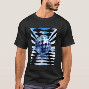 T-shirt Frutiger Aero Tech À damiers Salle Orb Sk