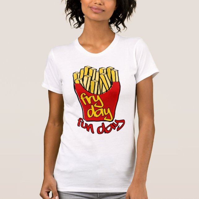 T-shirt fryday, jour de friture (Devant)