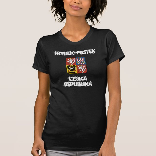 T-shirt Frydek-Mistek, République tchèque avec armoiries (Devant)