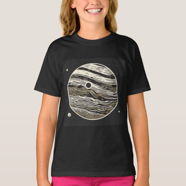 T-shirt FSF Jupiter Woodcut 1 (Devant)