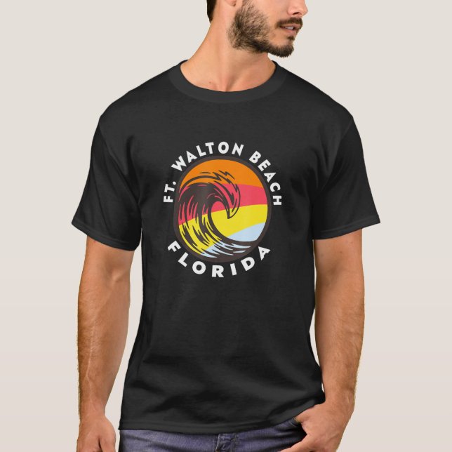 T-shirt Ft Walton Beach Floride Vacances Souvenir Ocean Wa (Devant)