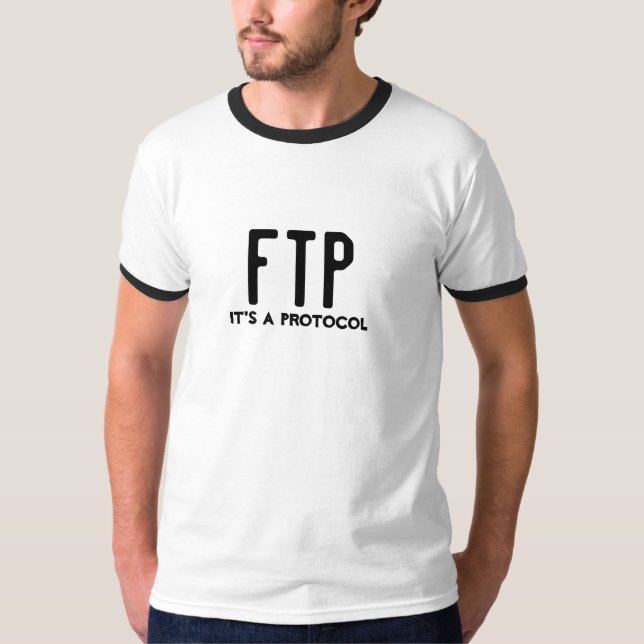 T-shirt Ftp c'est un protocole (Devant)