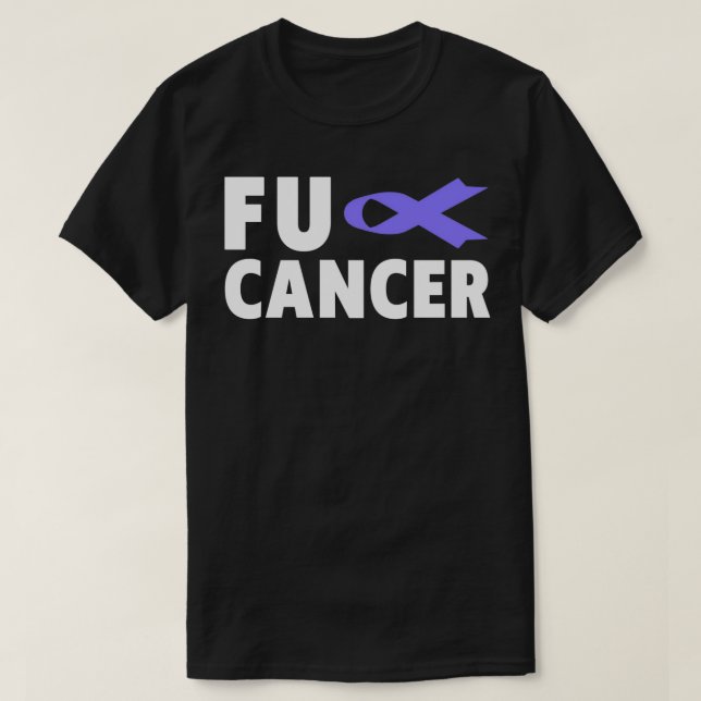 T-shirt Fu Cancer T Fu Esophage Cancer Sensibilisation Pul (Design devant)