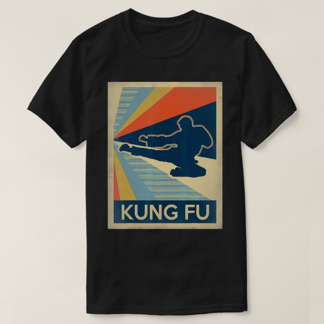 T-shirt fu kung vintage (Design devant)