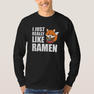 T-shirt Fuchs J'Aime Vraiment Ramen Sweet Kawaii Noodle