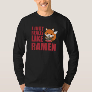 T-shirt Fuchs J'Aime Vraiment Ramen Sweet Kawaii Noodle