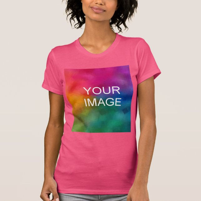 T-shirt Fuchsia Moderne Modèle élégant (Devant)