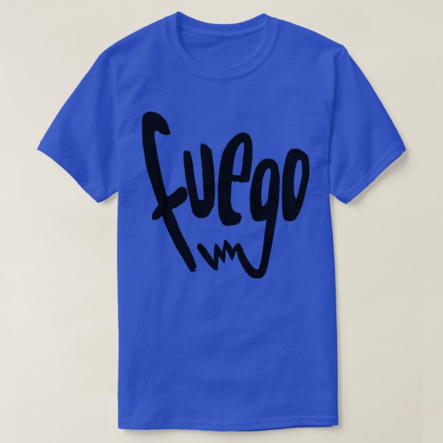 T-shirt Fuego d'incendie espagnol de la passion (Design devant)