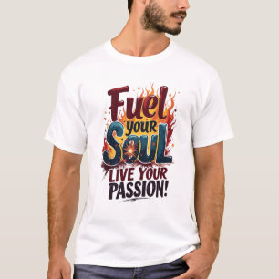 T-Shirt Fuel Your Soul Live Passion Flame