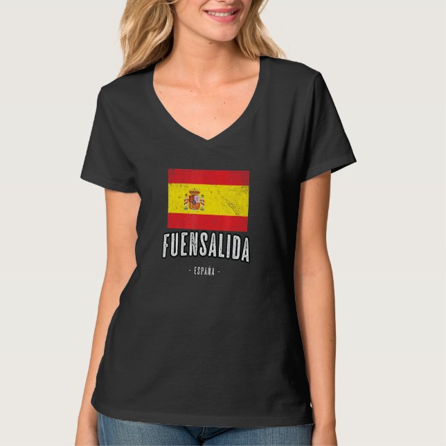 T-shirt Fuensalida Espagne Es Drapeau Ville - Bandera Ropa (Devant)