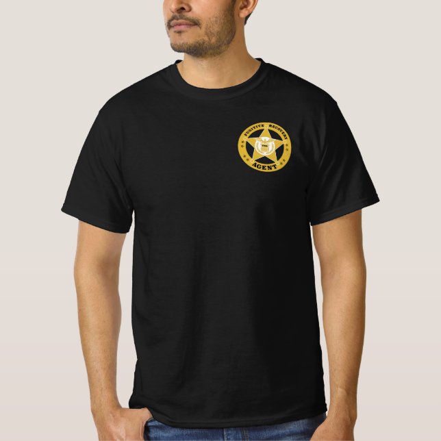 T-shirt FUGITIVE RECOVERY AGENT BADGE (Devant)