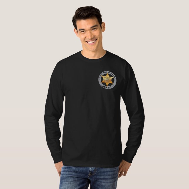 T-shirt FUGITIVE RECOVERY AGENT BADGE Long Sleeve (Devant entier)