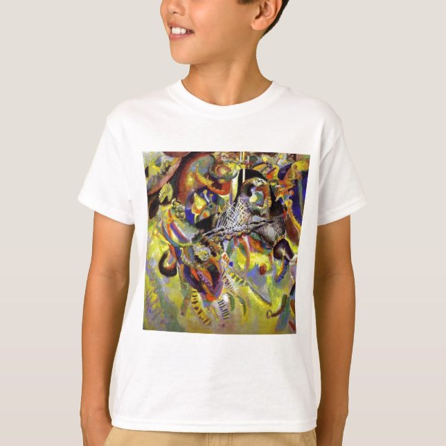 T-shirt Fugue peinture Abstraite par Kandinsky (Devant)