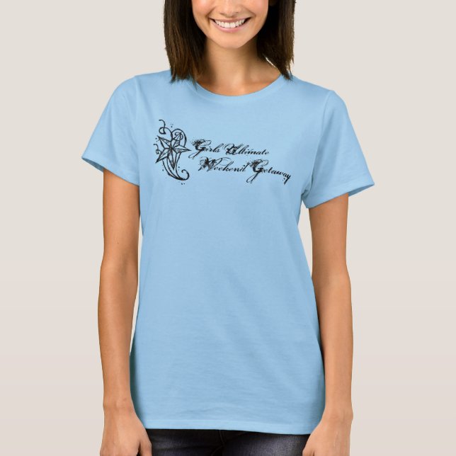 T-shirt Fuite finale de week-end de filles (Devant)