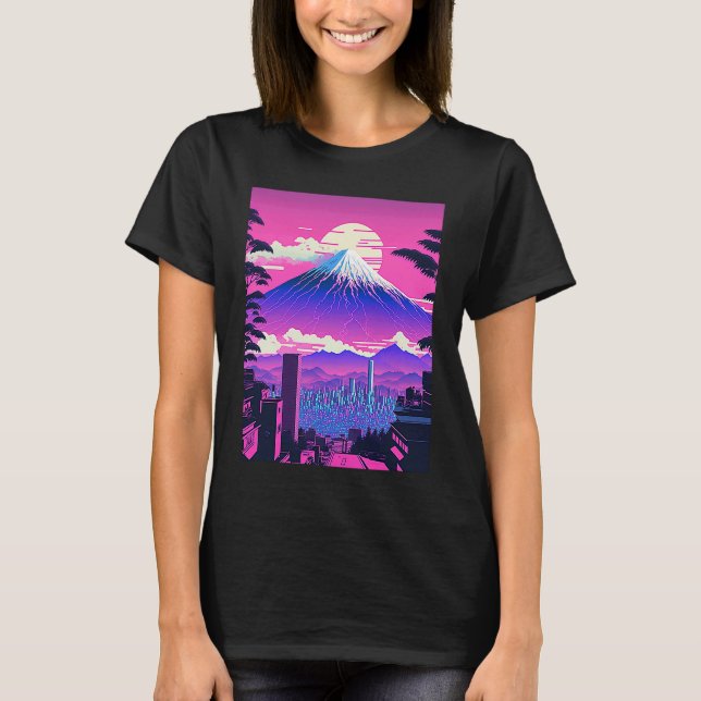 T-shirt Fujisan Landscape Tokyo (Devant)