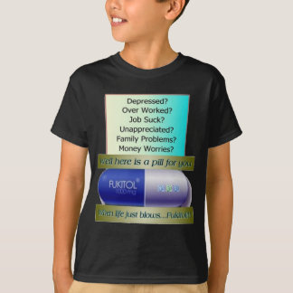 T-shirt Fukitol, le travail ne suce, au-dessus de
